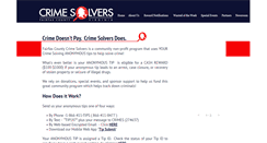 Desktop Screenshot of fairfaxcrimesolvers.org